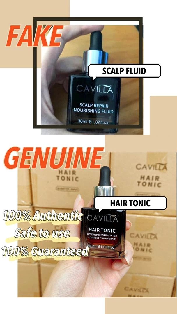 Cavilla Hair Tonic Fake 1