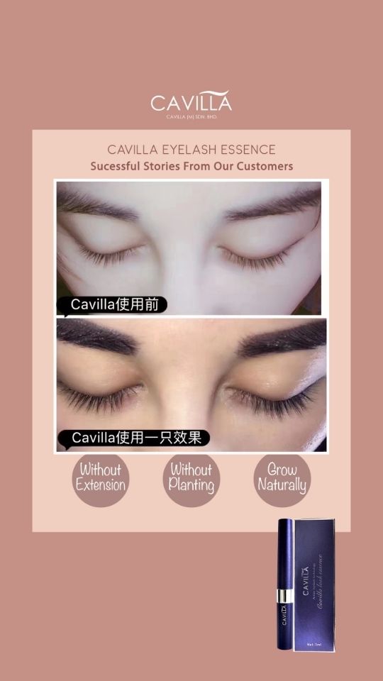 Cavilla Eyelash Serum Testimonial