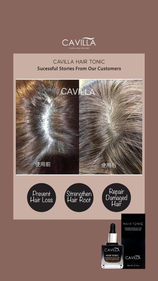 Cavilla Hair Tonic Testimonial