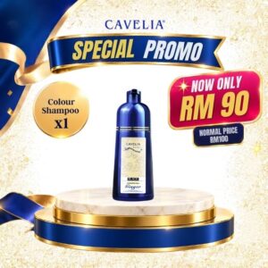 Cavelia Herbal Hair Color Treatment Shampoo (Black)
