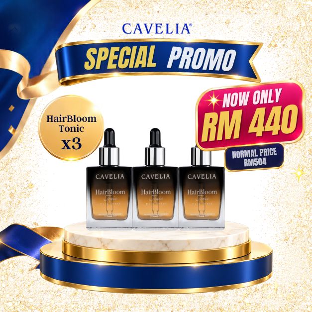 6 Cavelia Hair Bloom Tonic (3PC)
