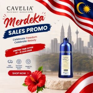 Cavelia Herbal Hair Color Treatment Shampoo (Black)